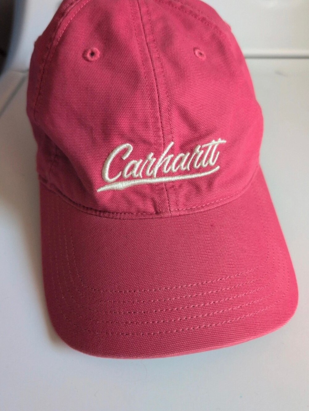 Carhartt Pink Script Logo Baseball Hat